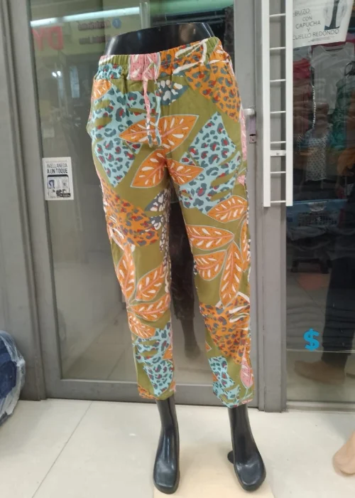 Pantalon de Fibra a Estampada