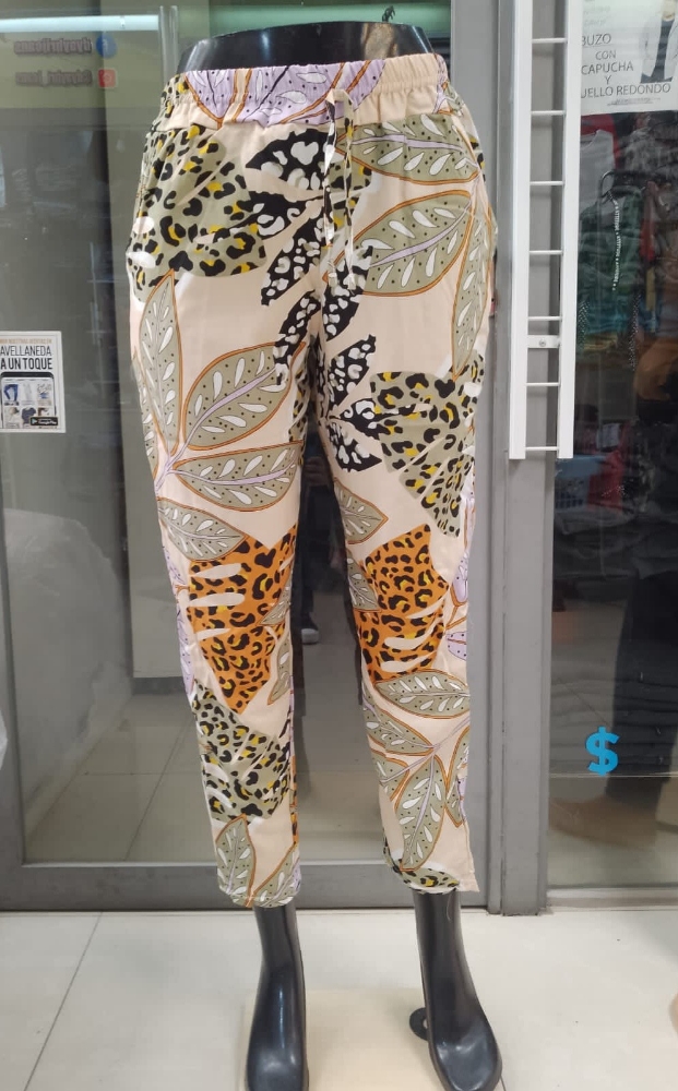 Pantalon de Fibra a Estampada - Imagen 2