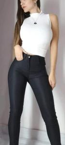 Pantalon de Bengalina Tiro Alto Calce Completo - Miniatura 2
