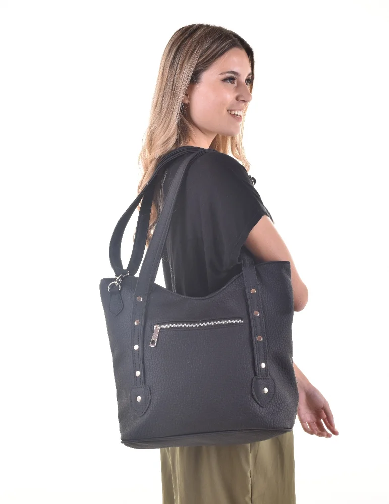 Cartera Morral Bandolera con Tachas Cuero P.u Andylu Accesorios - Imagen 1