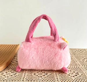 Cartera Capibara Rosa Infantil Niñas Nenas Moderno Cómodo Suave  Calidad Tendencia - Miniatura 3