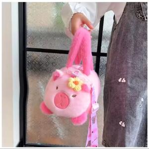 Cartera Capibara Rosa Infantil Niñas Nenas Moderno Cómodo Suave  Calidad Tendencia - Miniatura 6