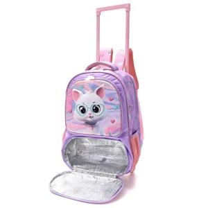 Mochila Carrito Gatito Escolar con Lonchera y Cartuchera Incluida - Miniatura 4