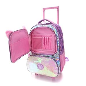 Mochila Carrito Gatito Peluche con Lonchera y Cartuchera Incluida. - Miniatura 4