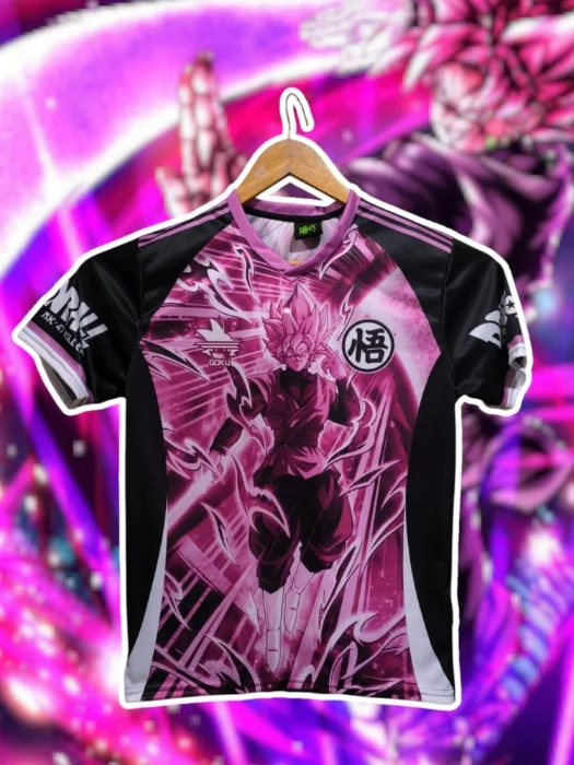 Camisetas Anime Goku Rosa