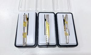 Traba Corbata Dorado y Plateado - Miniatura 2