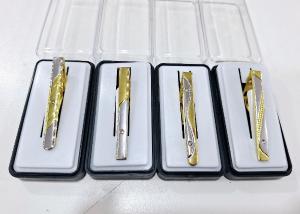 Traba Corbata Dorado y Plateado - Miniatura 3