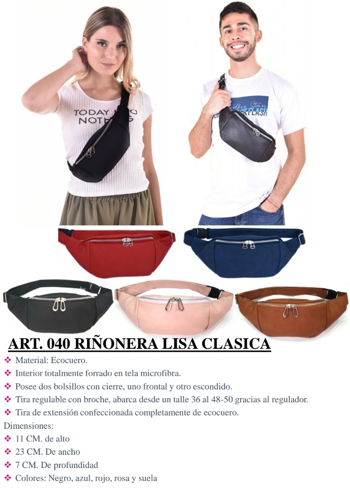 Riñonera Unisex Clasica Ecocuero Andylu Accesorios - Imagen 6