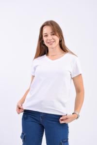 Remera Escote en V Algodón Peinado Premium - Miniatura 2