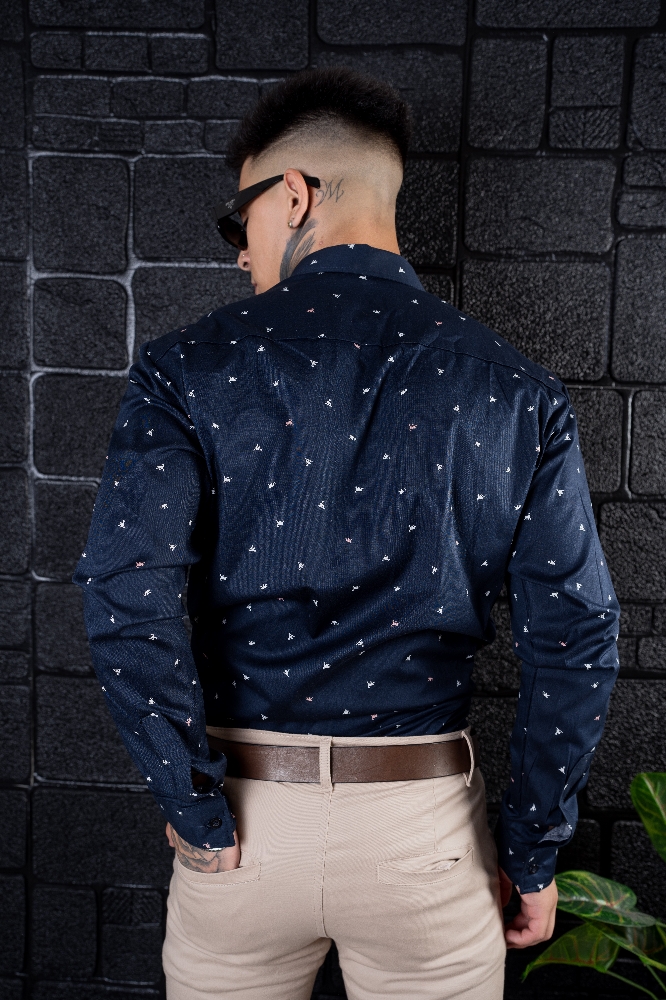 Camisa Azul Monitos - Imagen 3