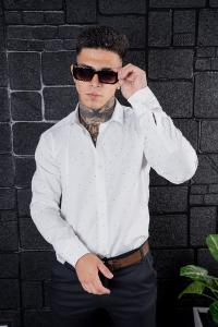 Camisa Blanca Puntitos