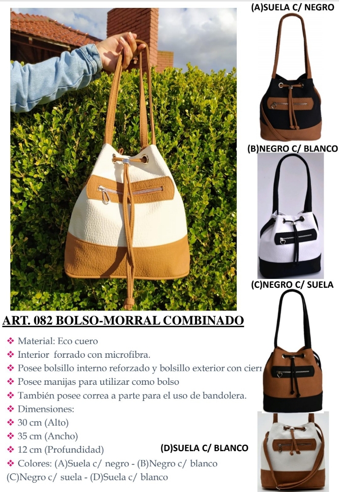 Bolso- Morral  Ecocuero Andylu Accesorios - Imagen 4