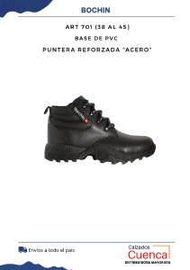 Borcego Trabajo Bochin "punta de Acero" Art.701 (38 al 45)