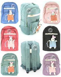 Mochilas Kawaii Doble Compartimento con Detalle de Osito - Miniatura 6
