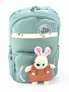 Mochilas Kawaii Doble Compartimento con Detalle de Osito - Miniatura 1
