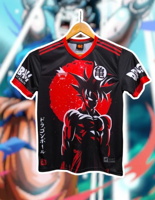 Camiseta Anime Goku Rojo