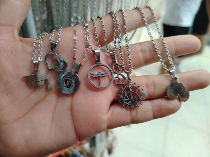 Cadenas con Dije de Acero Quirúrgico