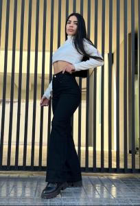 Wide Leg  Elastizado Tiro Alto