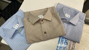 Camisa Niño Manga Corta Rayada