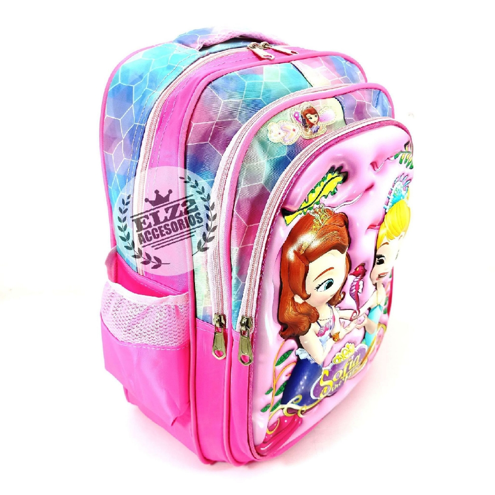 Mochilas Personajes de Nena 3d 18 Pulgadas con Detalle de Luz - Imagen 2