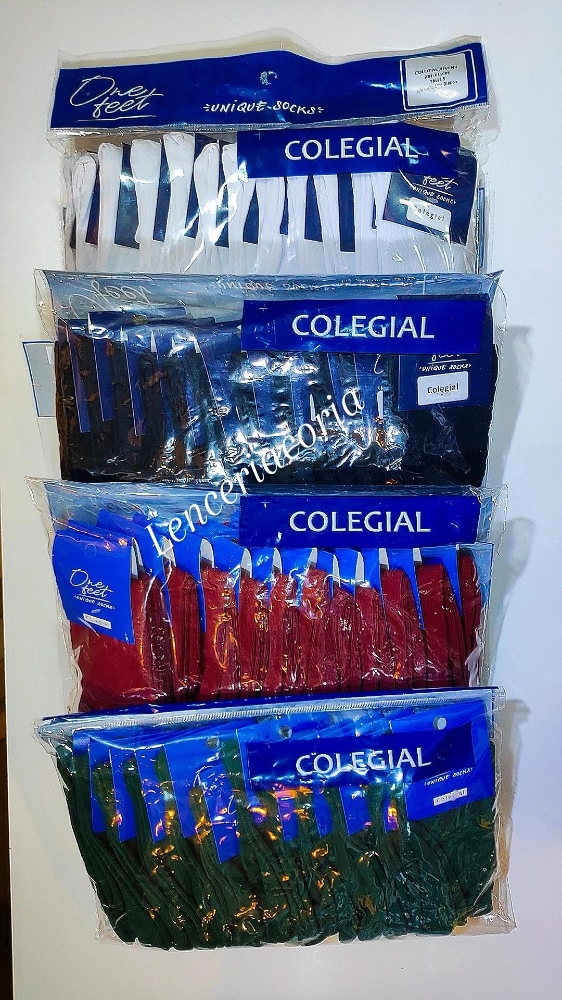 1/2 Caña Colegial Azul, Verde, Blanco y Bordo - Imagen 6