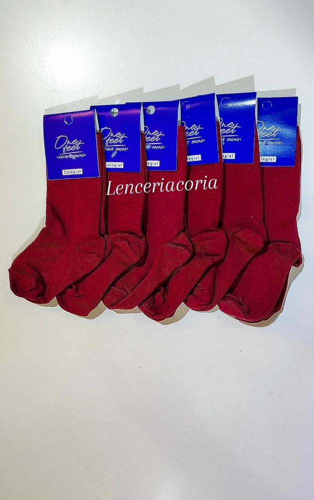 Medias Colegial Azul, Blanco y Bordo - Imagen 3