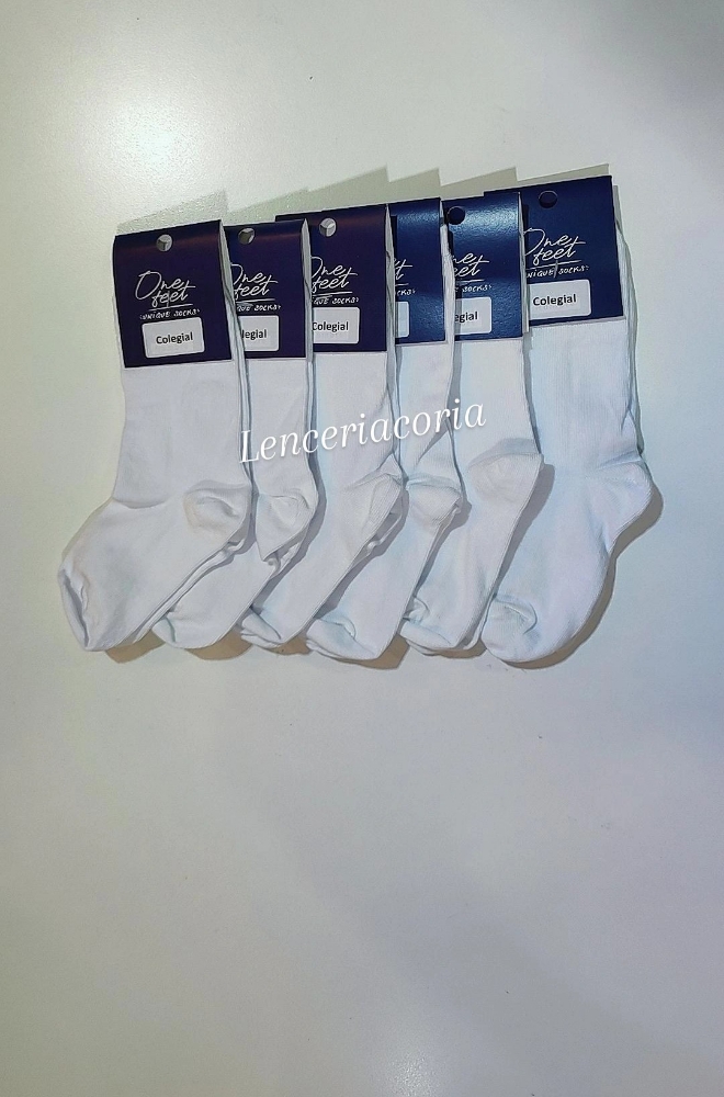 Medias Colegial Azul, Blanco y Bordo - Imagen 4