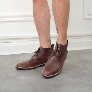 Cuero Vacuno Zapato de Vestir Bota Botita Borcego Suela Marron Negro Blanco - Miniatura 2