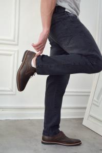 Zapato de Vestir Cuero Vacuno Chocolate Marron Suela Negro Blanco Bota Botita - Miniatura 4
