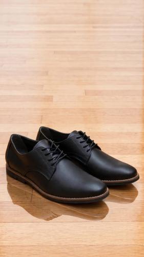 Zapato de Vestir Cuero Vacuno Negro Suela Marron Chocolate Formal Zapatilla