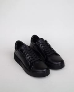 Cuero Vacuno Zapatillas  Negras Base Negra Blanca Marron Chocolate