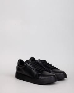 Cuero Vacuno Zapatillas  Negras Base Negra Blanca Marron Chocolate - Miniatura 2