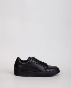Cuero Vacuno Zapatillas  Negras Base Negra Blanca Marron Chocolate - Miniatura 3