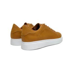 Cuero Vacuno Zapatilla Negra Blanca Suela Chocolate - Miniatura 3