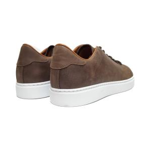 Cuero Vacuno Zapatilla Negra Suela Chocolate Blanca - Miniatura 3