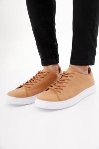 Cuero Vacuno Zapatilla Suela Marron Chocolate Blanca - Miniatura 2