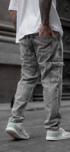Pantalon Cargo Gris