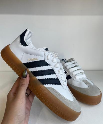 Zapatillas Samba Blanco con Plataforma Nacionales