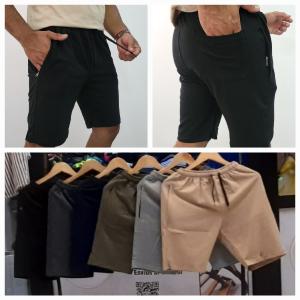 Bermudas con Cierre de Algodon Rustico