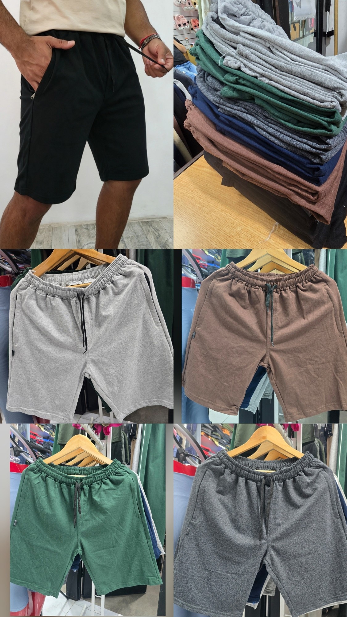 Bermudas con Cierre de Algodon Rustico - Imagen 2