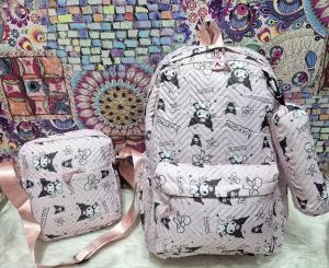 Volvieron Nuevos Sets de Mochila de Tres Piezas Impermeable Grandes Mochila - Miniatura 5