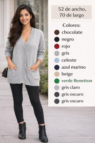 Saco Trenza con Boton