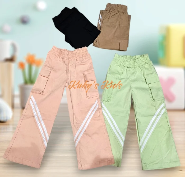 Pantalón Bengalina Cargo Franja Nena