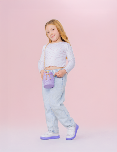 Cartera Love Infantil Niñas Eco Cuero Elegante Colores Modernas Tendencia - Miniatura 3