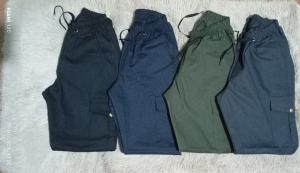 Pantalones Cargo Gabardina con Puño