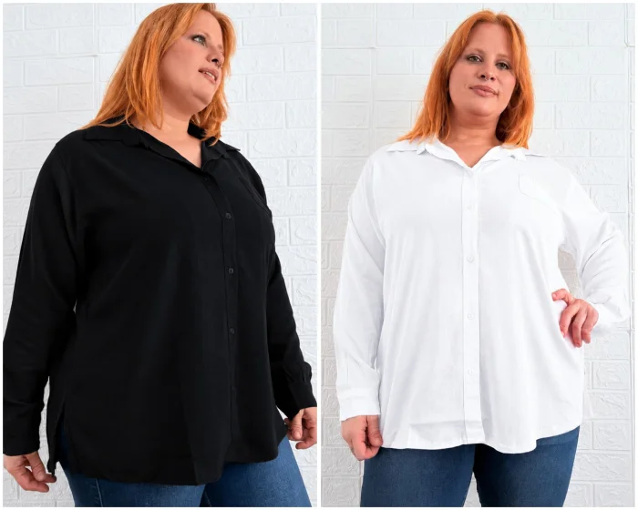Camisa Manga Larga de Lino Spandex