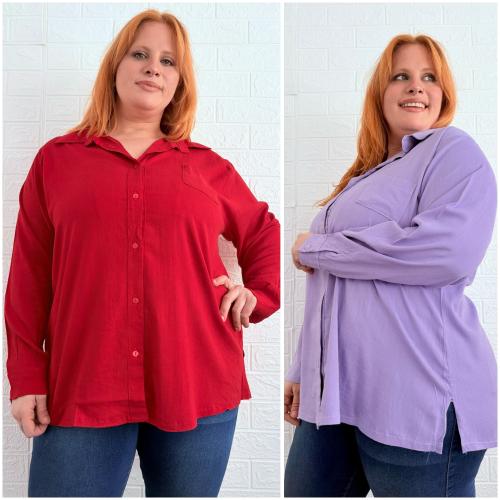 Camisa Manga Larga de Lino Spandex