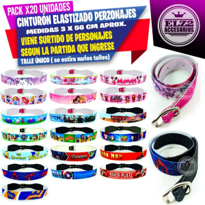 Cintos Elastizados Personajes