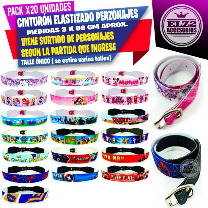 Cintos Elastizados Personajes