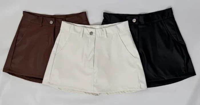 Pollera Shorts Cuerina